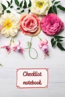 Checklist Planner for women: checklist simple to-do lists   to-do checklists for daily and weekly planning  6x9" inch with 120 pages   Cover Matte