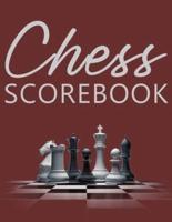 Chess Scorebook: Score Page and Moves Tracker Notebook, Chess Tournament Log Book, 100 Games with 62 Moves, White Paper, 8.5″ x 11″, 112 Pages