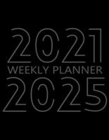 2021-2025 Weekly Planner: 60 Month Calendar, 5 Years Weekly Organizer Book for Activities and Appointments with To-Do List, Agenda for 260 Weeks, White Paper, 8.5″ x 11″, 380 Pages