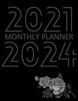 2021-2024 Monthly Planner: 48 Month Agenda for Women, Monthly Organizer Book for Activities and Appointments, 4 Year Calendar Notebook, White Paper, 8.5″ x 11″, 266 Pages