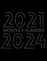 2021-2024 Monthly Planner: 48 Month Agenda for Men, Monthly Organizer Book for Activities and Appointments, 4 Year Calendar Notebook, White Paper, 8.5″ x 11″, 266 Pages