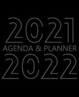 2021-2022 Agenda &amp; Planner: Monthly Organizer Book for Activities with Priorities, Monthly Budget, To-do List and Notes, 24 Month Calendar, 2 Year Notebook, White Paper, 7.5″ x 9.25″, 162 Pages