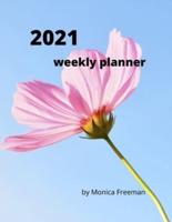 2021 Weekly Planner: Appealing weekly planner for 2021 one page per week