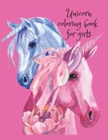 Unicorn coloring book for girls