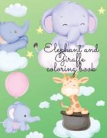 Elephant and Zebra coloring book