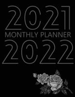 2021-2022 Monthly Planner: 24 Month Agenda for Women, Monthly Organizer Book for Activities and Appointments, 2 Year Calendar Notebook, White Paper, 8.5″ x 11″, 136 Pages