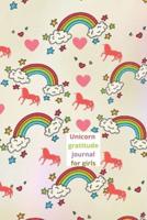 Unicorn gratitude journal for kids