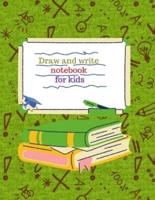 Draw and write notebook for kids