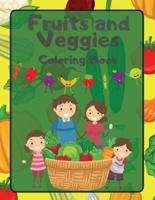 Fruits and Veggies Coloring Book
