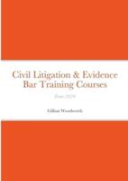 Civil Litigation & Evidence on The Bar Courses from 2020