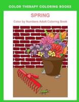Spring Color By Numbers Adult Coloring Book