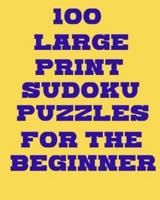 100 Large Print Sudoku Puzzles for the Beginner