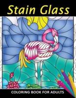 Stain Glass Coloring Book for Adults