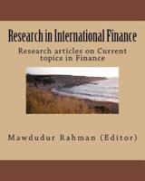 Research in International Finance