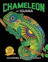 Chameleon and Iguana Coloring Book for Adults