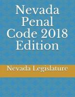 Nevada Penal Code 2018 Edition
