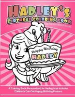 Hadley's Birthday Coloring Book Kids Personalized Books