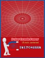 Polar Graph Paper 1/5 Inch Centered Sketchbook