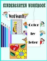 Kindergarten Workbook Color by Letter Word Search