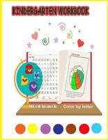 Kindergarten Workbook Color by Letter Word Search