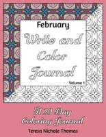 February Write and Color Journal - Volume 1