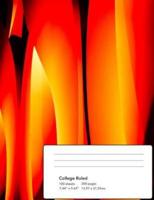 Abstract Flames Composition Notebook
