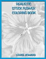 Realistic Stock Flower Coloring Book