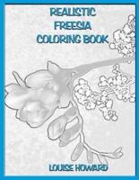 Realistic Freesia Coloring Book