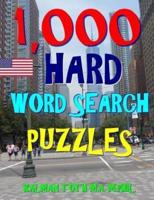 1,000 Hard Word Search Puzzles