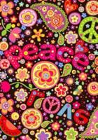 The Flower Power Hippie Theme Dot Grid Notebook