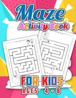 Maze Activity Book For Kids Age 4-8