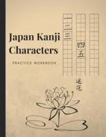 Japan Kanji Characters Practice Workbook