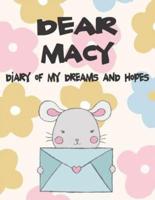 Dear Macy, Diary of My Dreams and Hopes