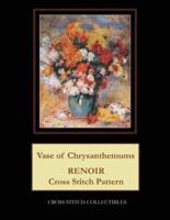 Vase of Chrysanthemums: Renoir Cross Stitch Pattern