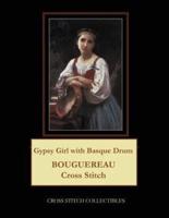 Gypsy Girl with Basque Drum: Bouguereau Cross Stitch Pattern