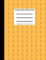 Orange Composition Notebook Wide Ruled Lined Book 100 Pages 9.69 X 7.44 Si