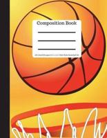 Composition Book 100 Sheet/200 Pages 8.5 X 11 In.Wide Ruled Basketball Net