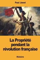 La Propriété Pendant La Révolution Française