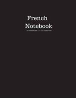French Notebook 200 Sheet/400 Pages 8.5 X 11 In.-College Ruled