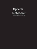 Speech Notebook 200 Sheet/400 Pages 8.5 X 11 In.-College Ruled