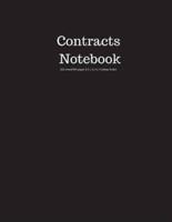 Contracts Notebook 200 Sheet/400 Pages 8.5 X 11 In.-College Ruled