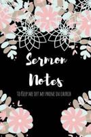 Sermon Notes