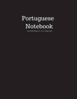 Portuguese Notebook 200 Sheet/400 Pages 8.5 X 11 In.-College Ruled