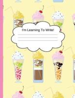 Primary Handwriting Notebook Milkshake