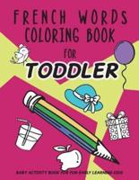 French Words Coloring Book for Toddler