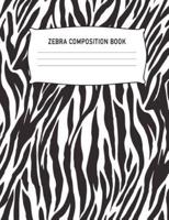 Zebra Composition Book