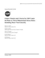 Failure Models and Criteria for Frp Under In-Plane or Three-Dimensional Stress States Including Shear Non-Linearity