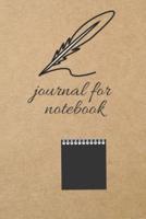 Journal for Notebook