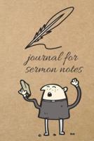 Journal for Sermon Notes