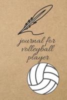 Vournal for Volleyball Player